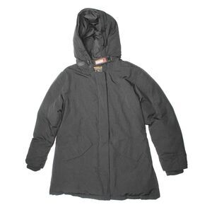 Woolrich Blizzard‎ Black Down Feather Filled Hooded Parka Womens Size XS